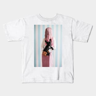 Girl and Dog Kids T-Shirt